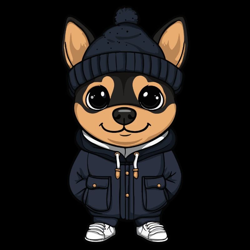 Pinscher Dog Stylish