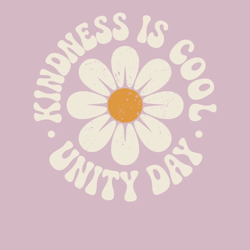 Kindness is cool retro beautiful message