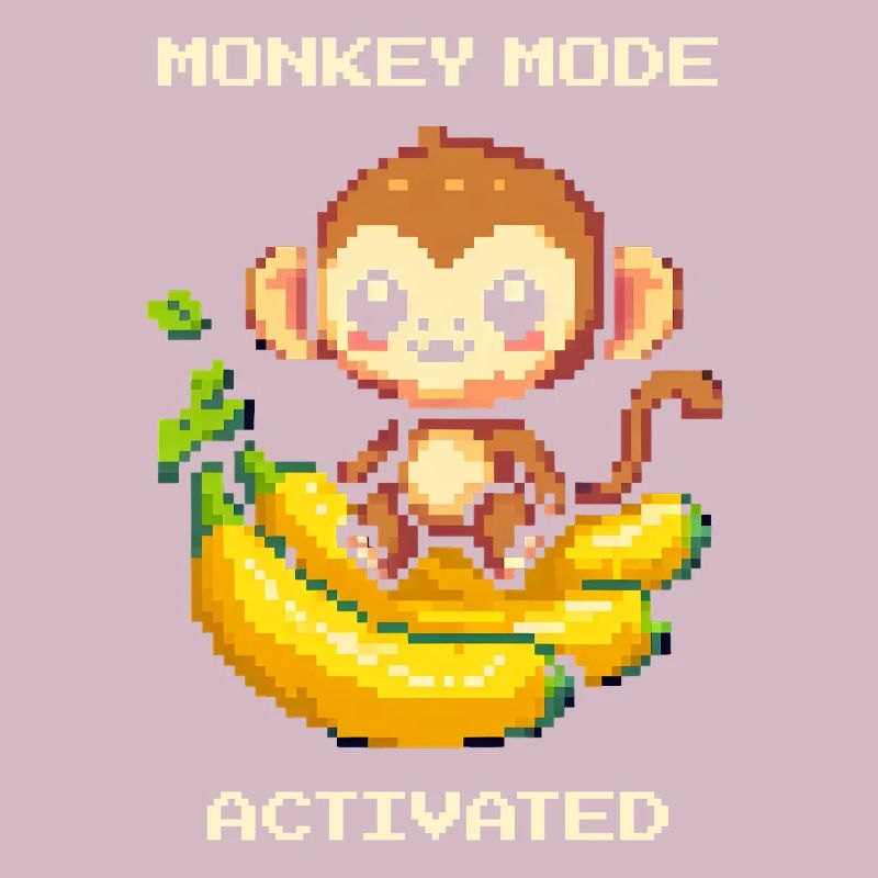 Mode Singe activé | Singe, Banane, Mignon