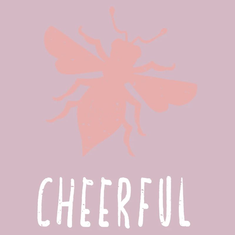 Pink Bee Cheerful Bee Be Cheerful