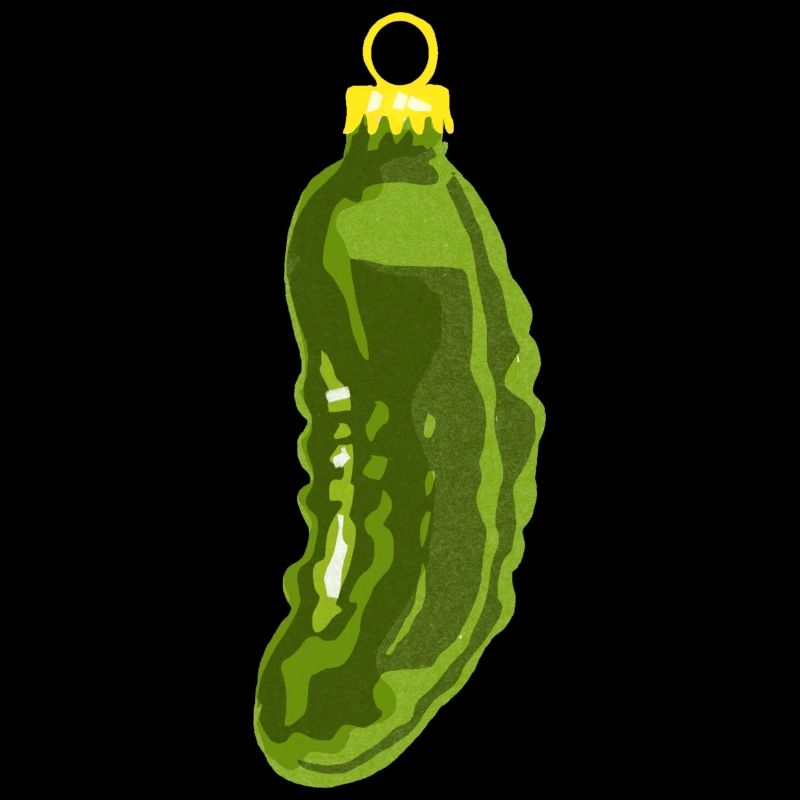 Weihnachtskugel " Saure Gurke"