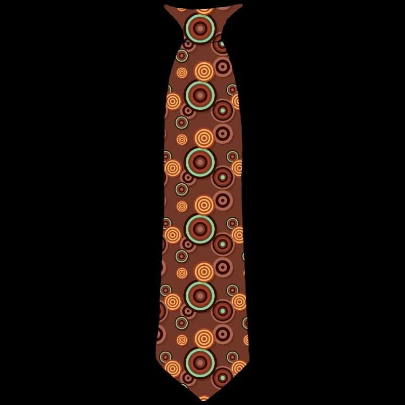 Tie pattern circles brown beige