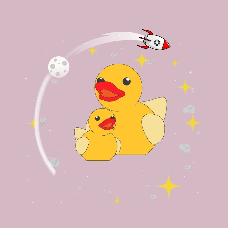 Space Ducks Astronaut Space Fusée spatiale