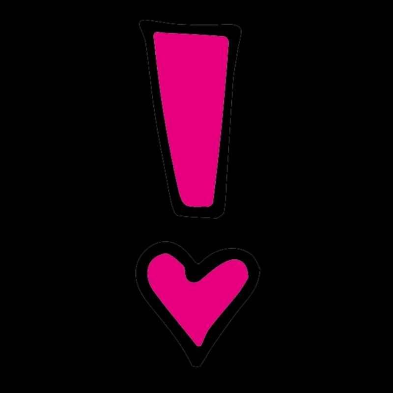 Point d'exclamation rose