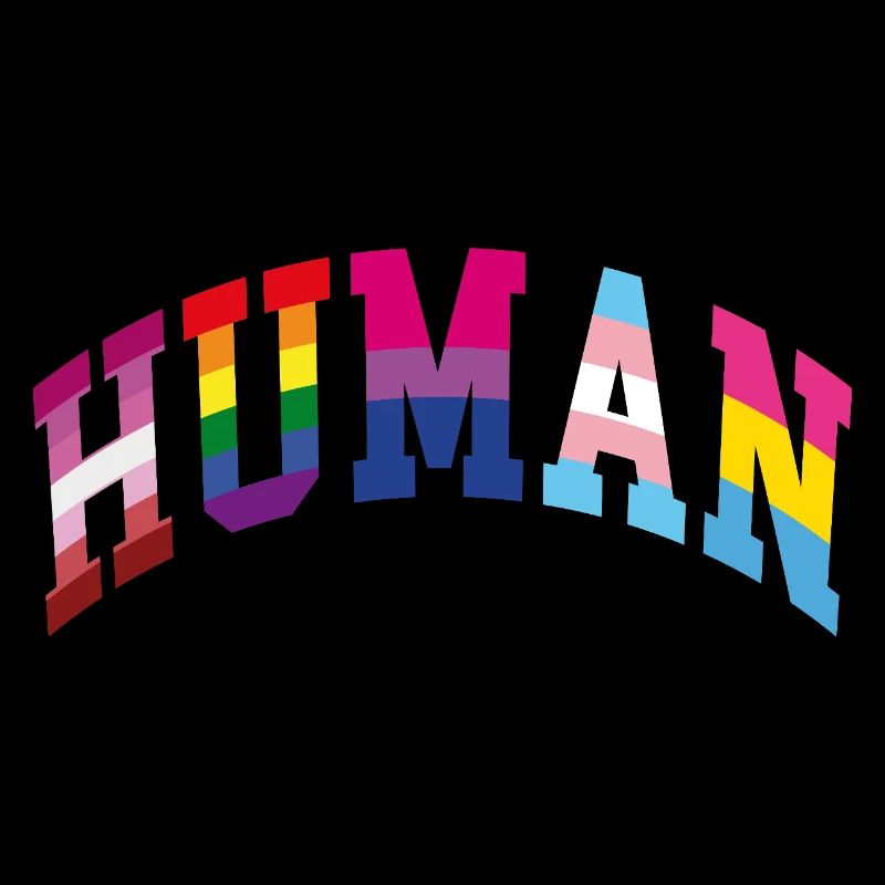 Human Regenbogen Flagge