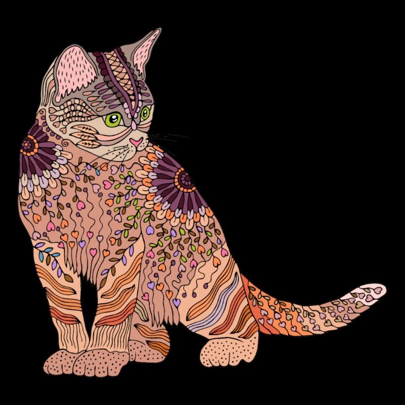 Katze Mandala