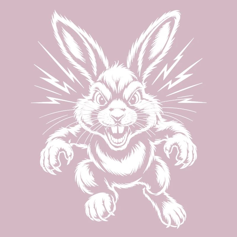 Aggressiver Hase 