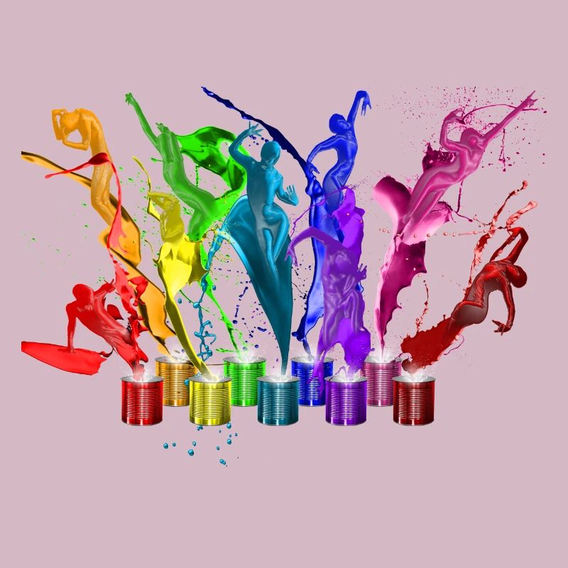 Danse de peintures - 9 couleurs