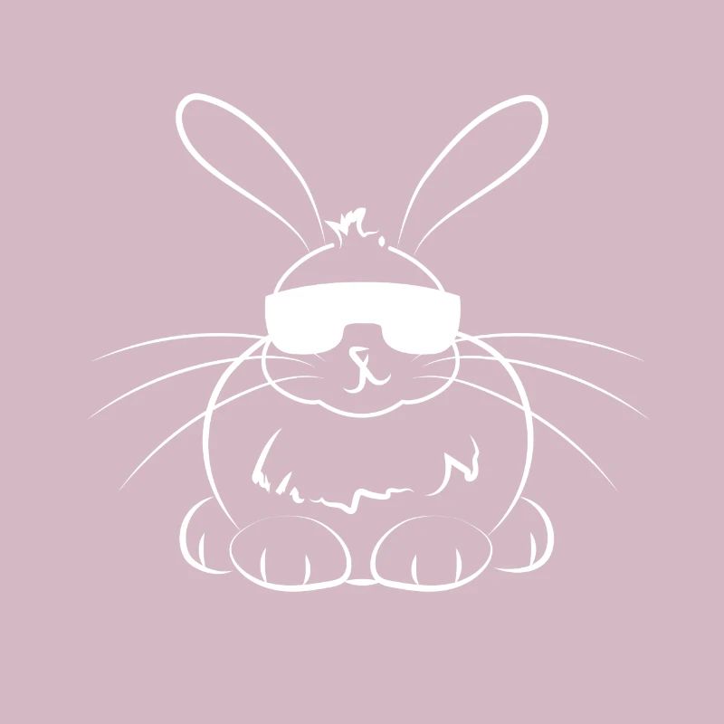 Hase cool mit Sonnenbrille