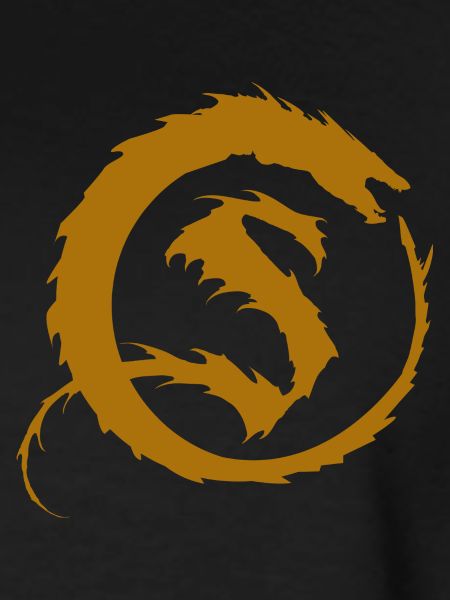 Hobbit S kistelogo til Smaug med dragesymbol