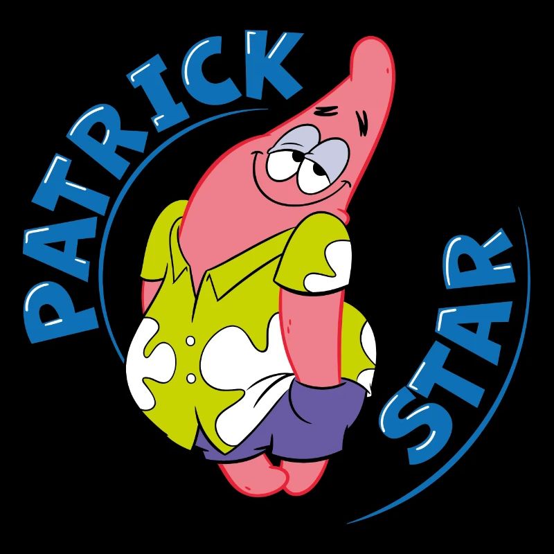 The Patrick Star Show Patrick Blaue Buchstaben