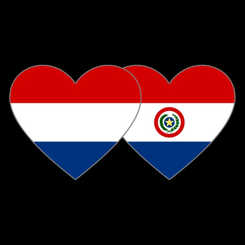 Drapeau du cœur du Paraguay
