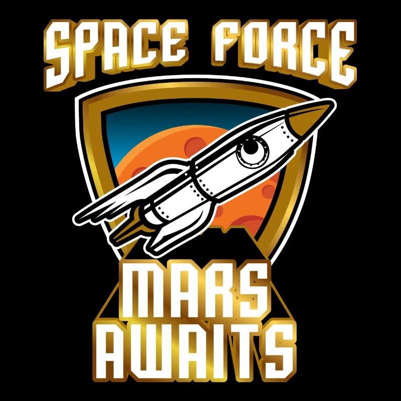 US Space Force Vintage Art Colonize erobern Mars