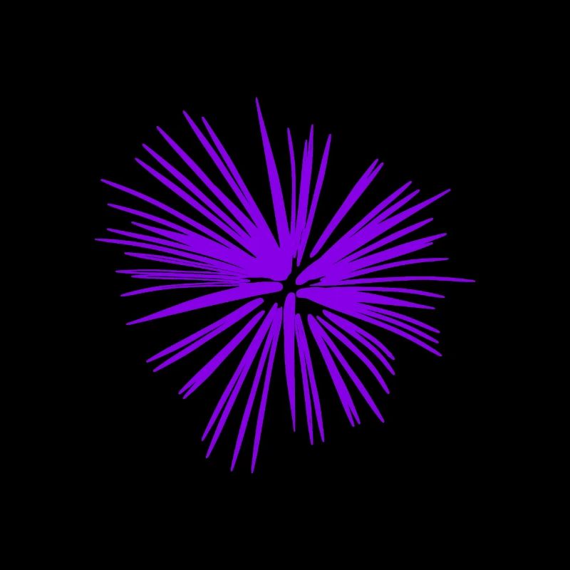 Feux d'artifice violet