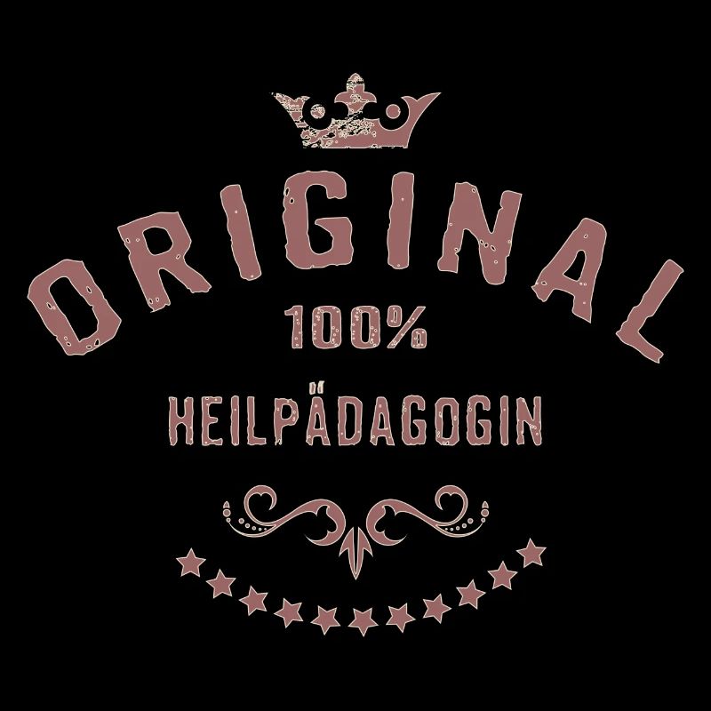 Original 100 Prozent Heilpädagogin - RAHMENLOS red
