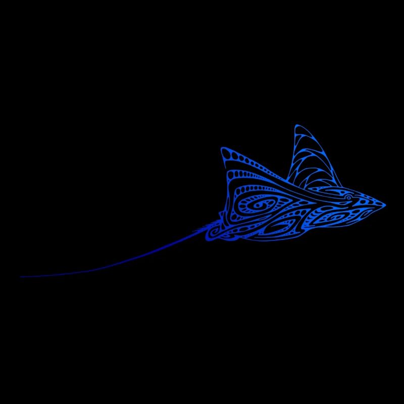 Plongée Dive Rochen Ray Manta Plongeur Scuba Tatouage