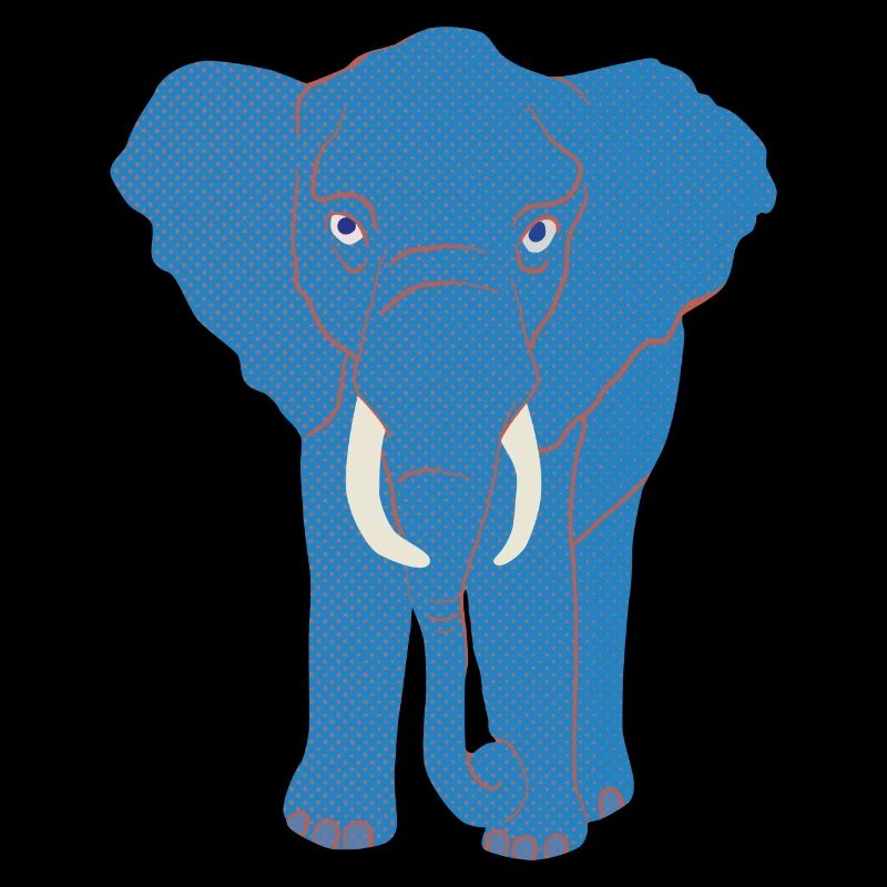 éléphant bleu