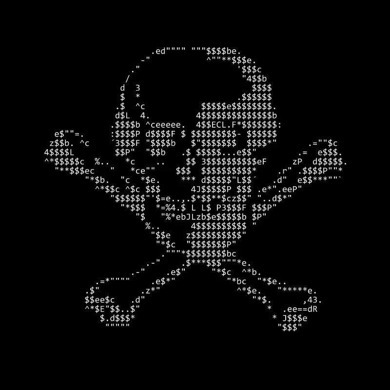 ASCII skull