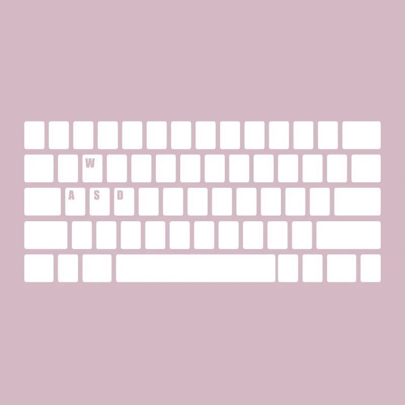 Computer Keyboard WASD Gaming PC Multiplayer Skill