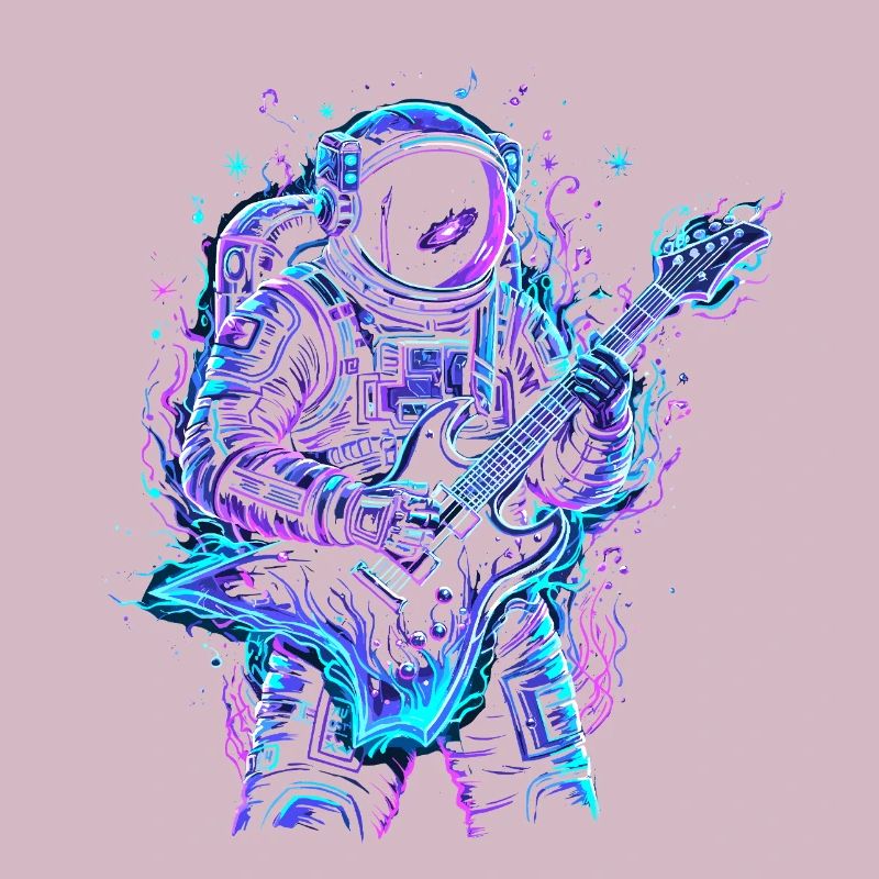 Astronaut Musician - E-Gitarre