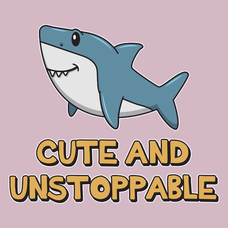 Shark Quotation ➢ Cute And Unstoppable Shark