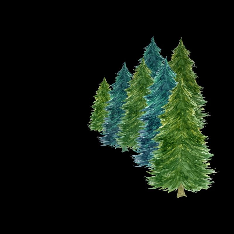 Christmas tree forest