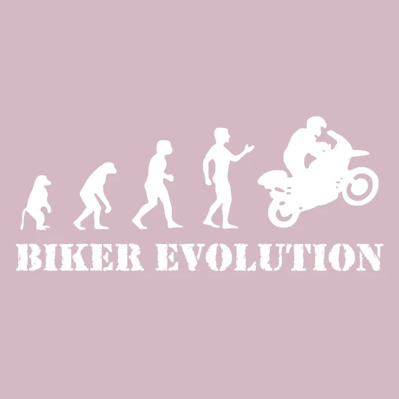 Biker Evolution Motorcycle Motorcyclist