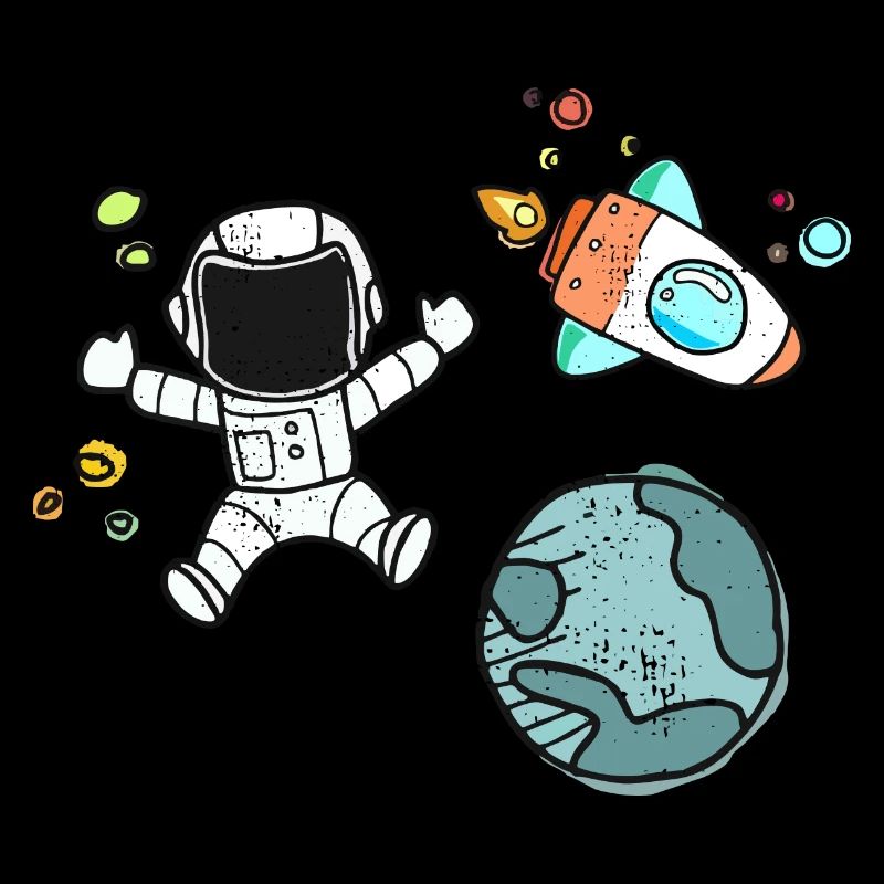 Astronaute globe terrestre dans l'espace