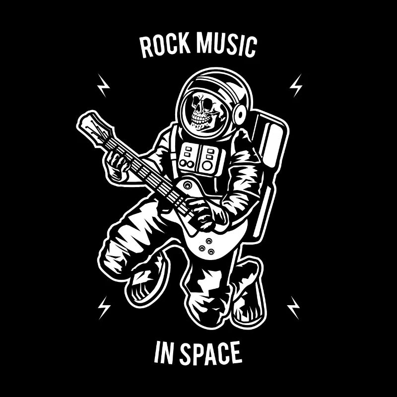 Astronaut Rocker Skull Space Space Gift