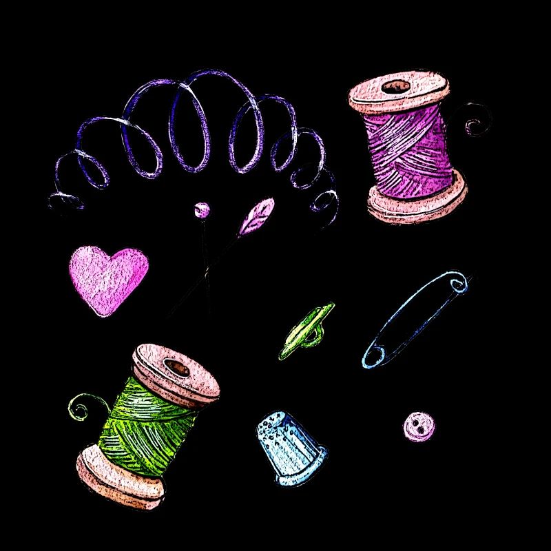 Sewing needle and thread thimble yarn pin