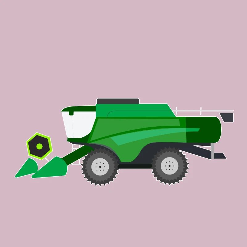Combine tractor tractor farmer
