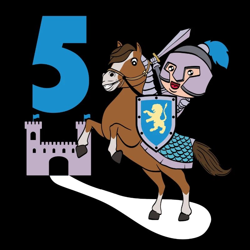 5th Birthday Great gift idea for every knight and