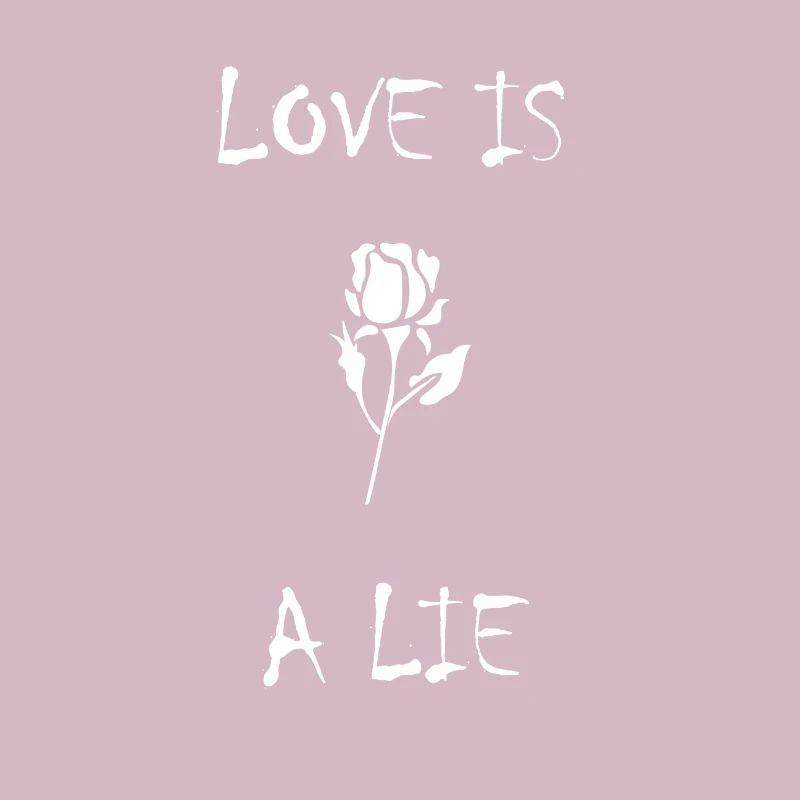 LOVE IS A LIE Emo Gothic Sad Broken Geschenkidee