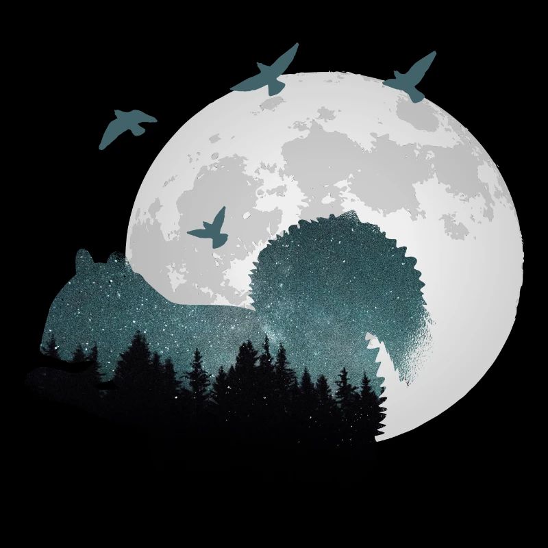 Eichhörnchen mit Sternen