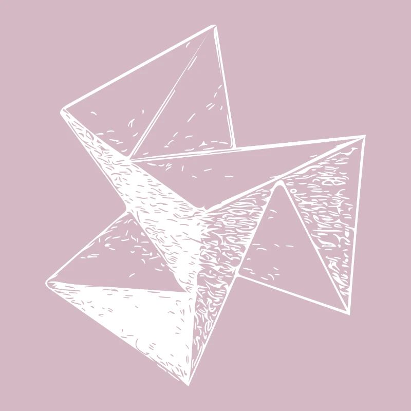 3d Triangle Vintage Cube structure