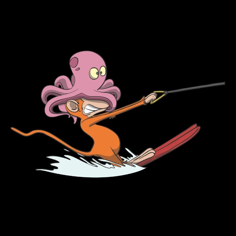 Water ski tandem