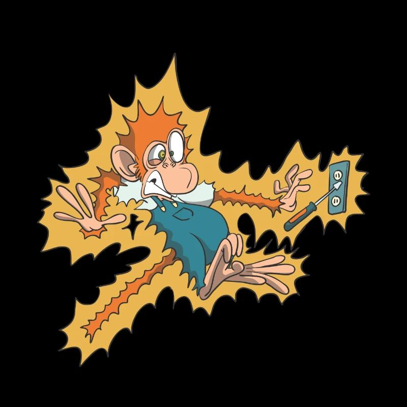 Electrician at the socket