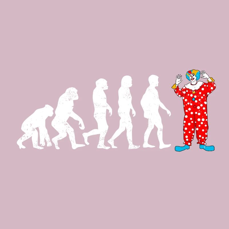 Evolution de l'évolution du clown