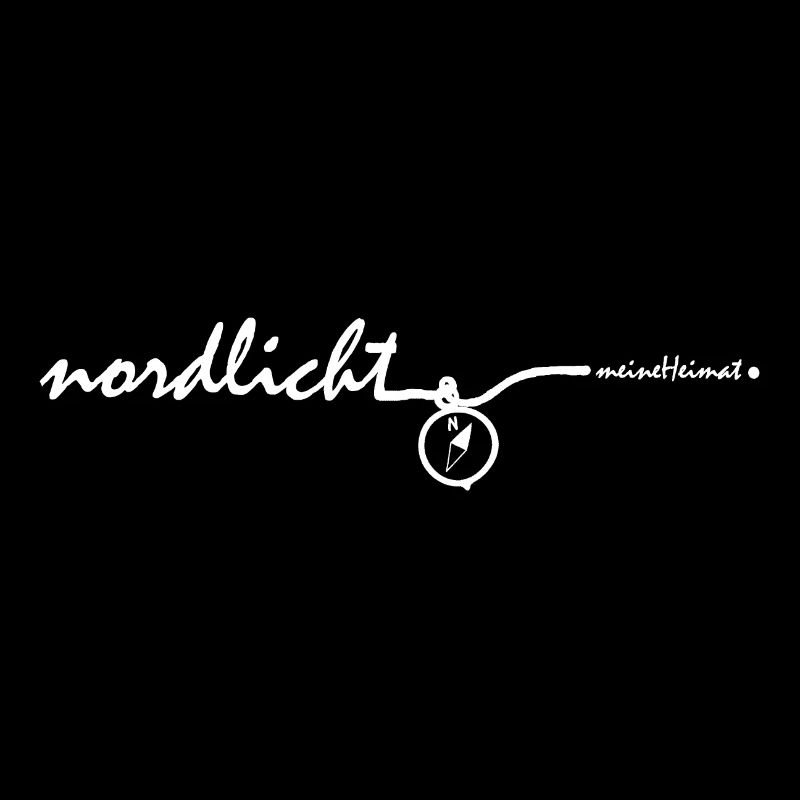 nordlicht. - quer, weiß