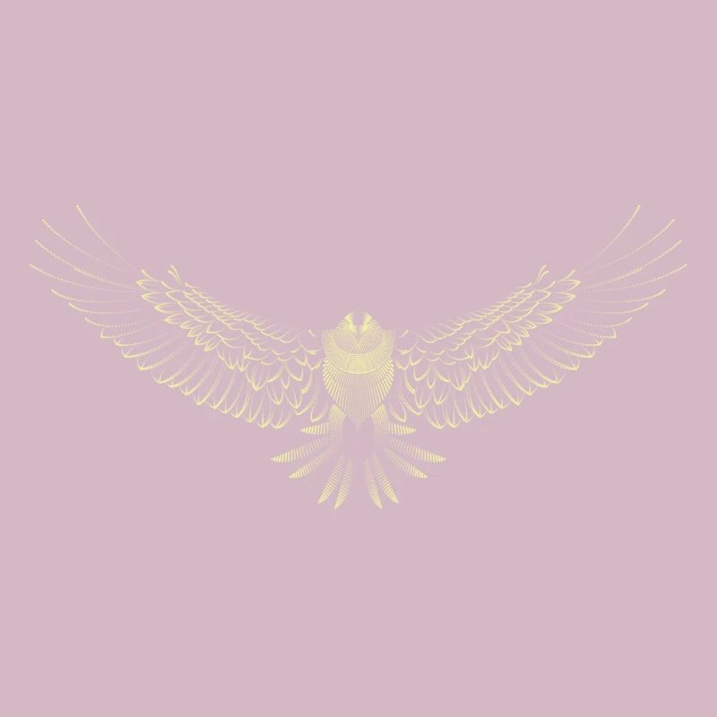 Beaux graphiques animaux avec un aigle volant