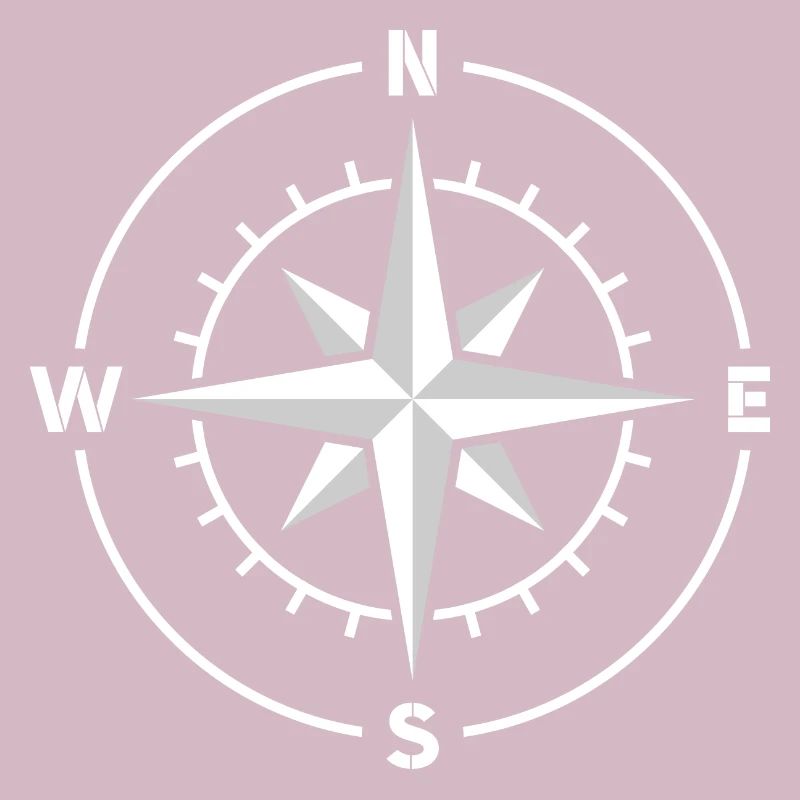 Compass, compass rose, nautical star