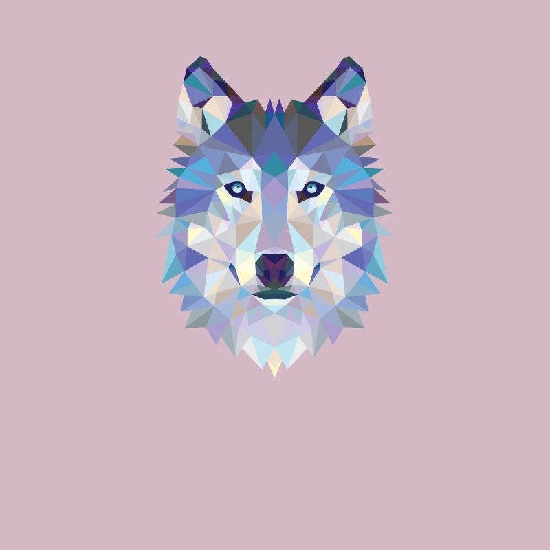 WOLFHEAD MOSAIC ART DESIGN WOLF