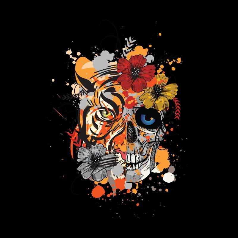 TIGER und SCHÄDEL