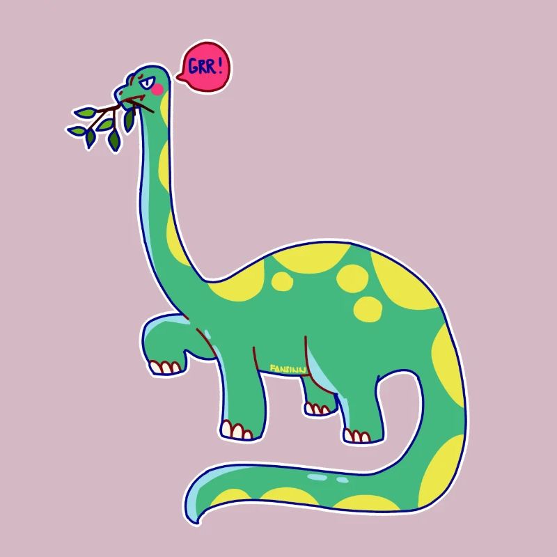 Dinosaure est de mauvaise humeur
