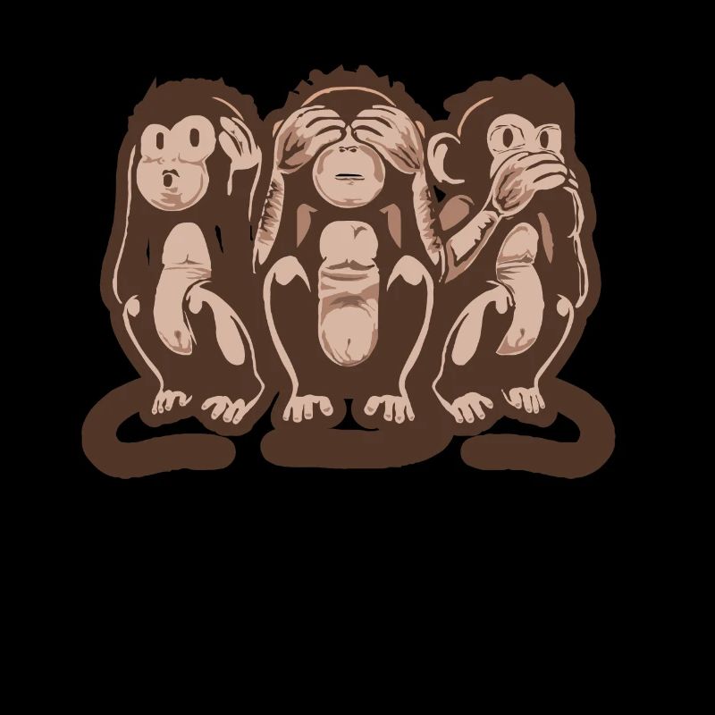Three wise monkeys speak Hear & See