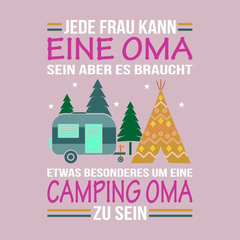 Camping Oma Geschenk