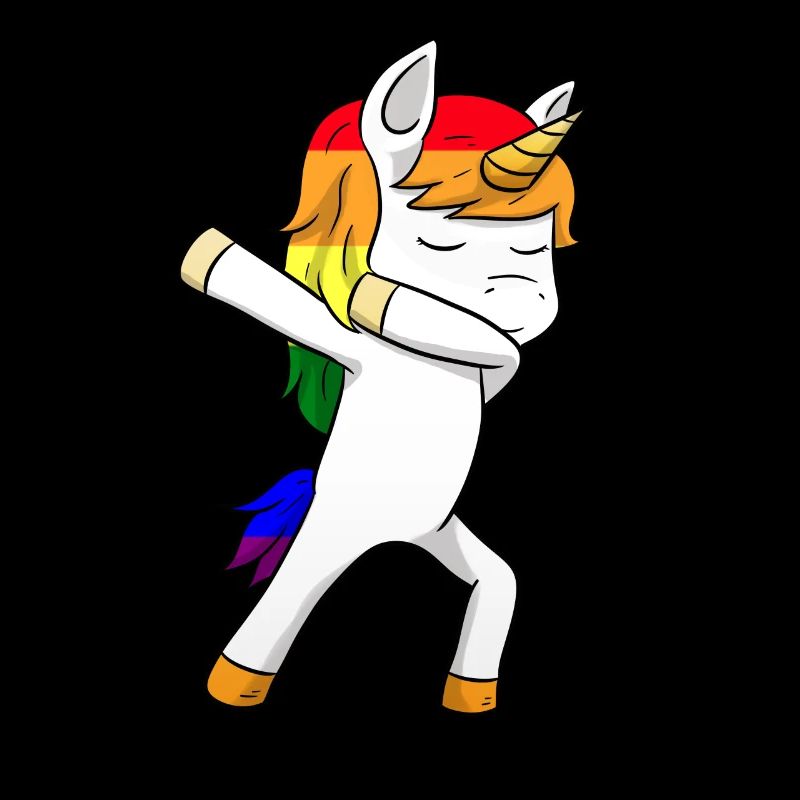 LGBT Dabbing Unicorn Dab Lesbian Pride