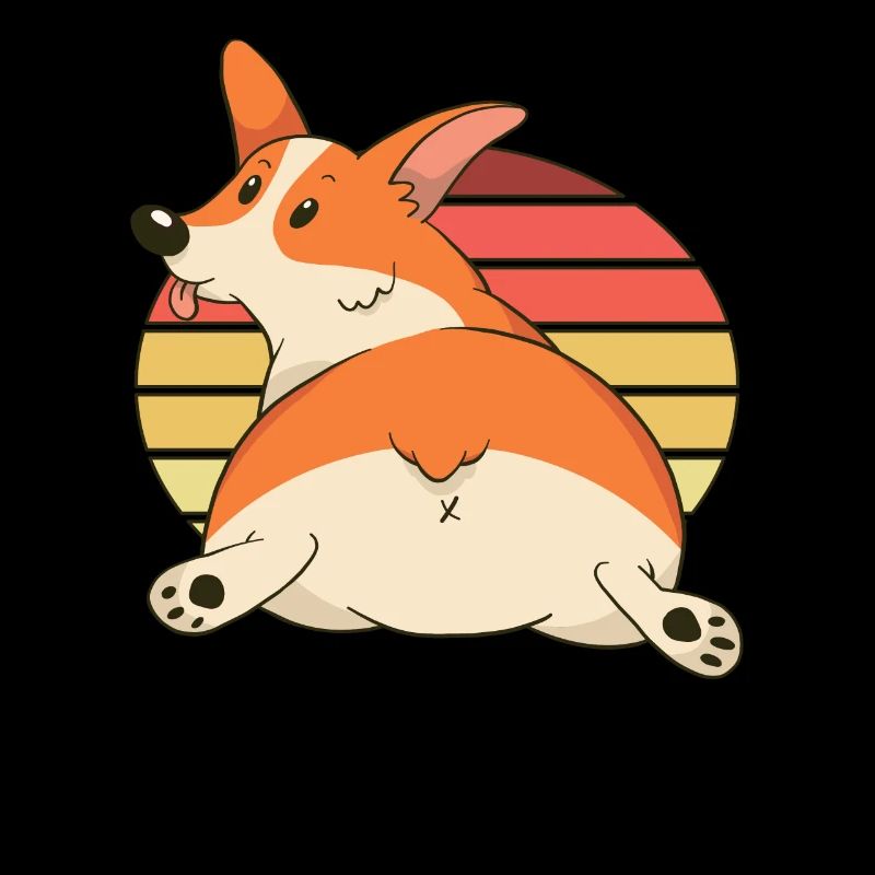 Corgi Hintern