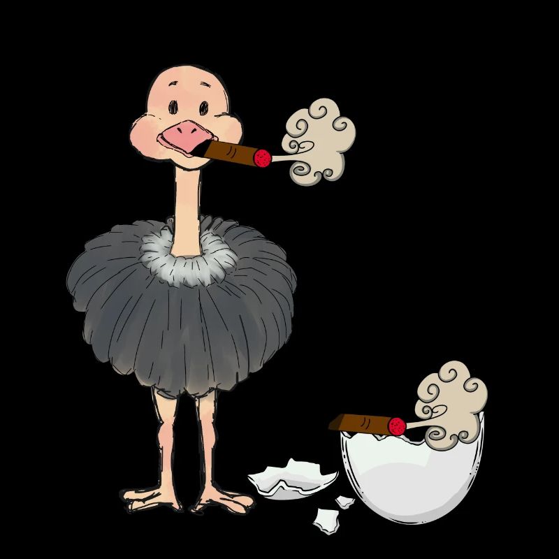 Smoker Bouquet Cigarette Ashtray Eggshell