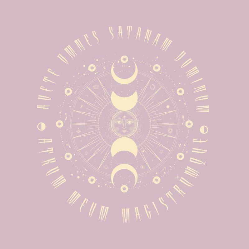 Witchcraft Gothic Geometric Sun Black Magic